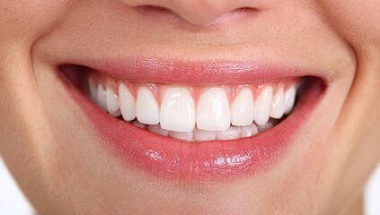 Close-Up of Radiant Smile with White Teeth