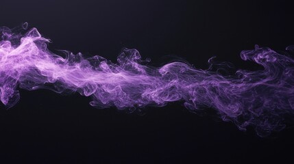 Artistic depiction of atomized particles floating against a dark background,