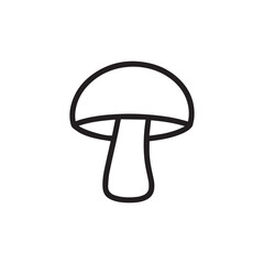 Edible or wild mushroom nature symbol
