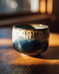 Chawan on Wooden Table