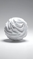 Abstract white sphere