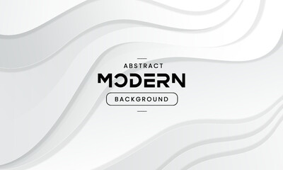 Clean white and gray abstract background with smooth 3D curved layers. Minimalist modern design for a presentation or medical backdrop
