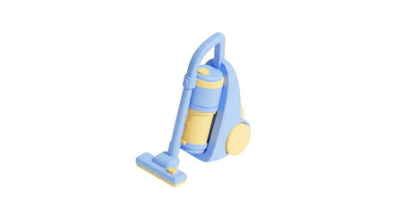 3d Render Cute Pastel Vacuum Cleaner