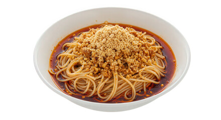 Sichuan cold noodles with chili oil and peanuts
