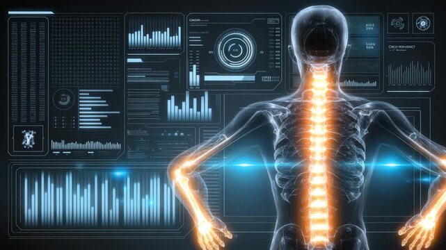 Explore the intricate details of spinal health displayed through advanced imaging technology. This informative content reveals how digital tools assist in understanding spine conditions