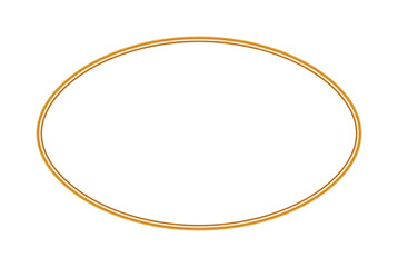 Golden luxury round 3d frame. Vintage picture frame, realistic object mockup for circle photo frame, ornamental border. Vector illustration for certificate, stamps, labels, badges, various design