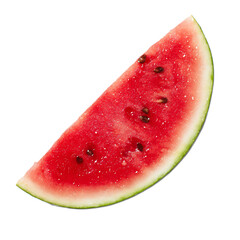 Fresh watermelon slice isolated white symbolizing refreshing summer fruit hydration healthy diet tropical lifestyle organic branding and culinary visuals