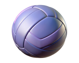 Fototapeta premium Realistic volleyball rendering with gradient colors shining and shadows3d illustration isolated on transparent background