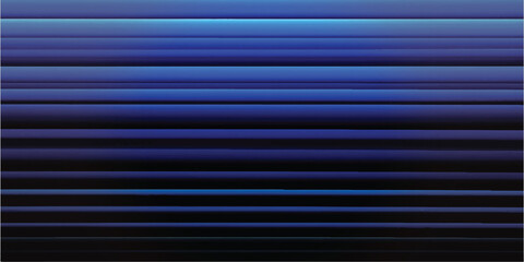 Obraz premium Dark blue striped metallic texture featuring a corrugated horizontal pattern like window blinds.