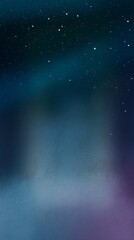 Obraz premium Dreamy night sky with glowing stars in gentle pastel colors relaxing mood cinematic illustration in soft watercolor style