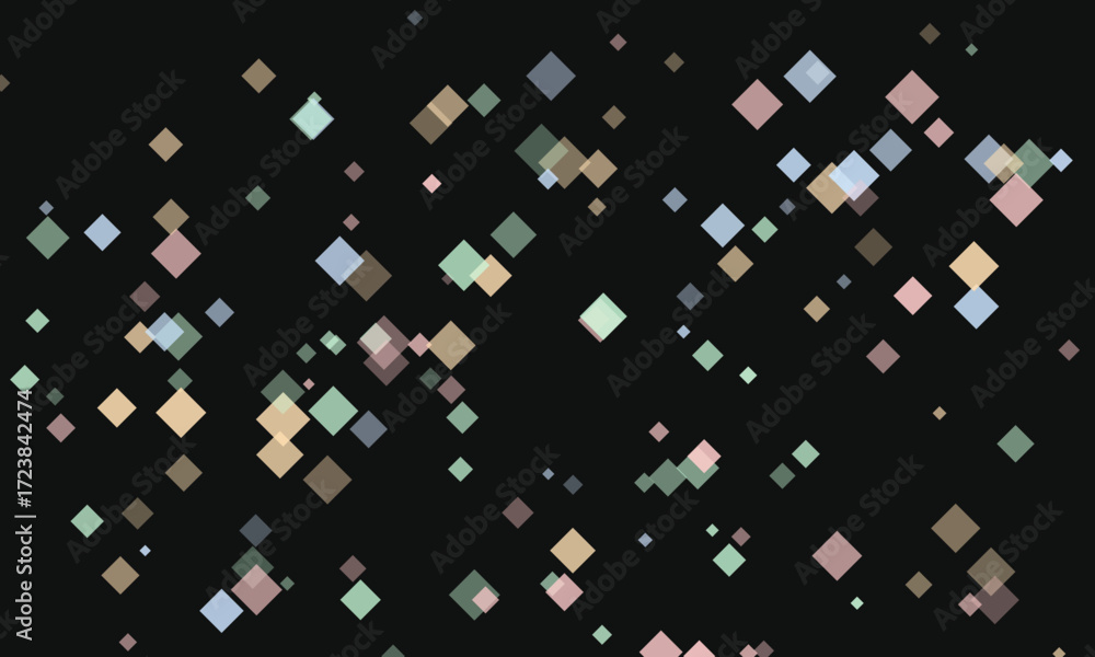Poster abstract background with scattered diamonds creating a modern and minimalist aesthetic design perfec
