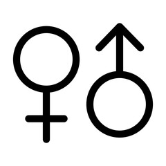 Gender icon. Vector icon design