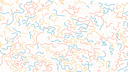 Obraz premium Funky confetti background. This creative, minimalist art background is perfect for children. Basic shapes in a simple