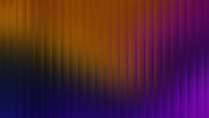 Abstract vertical lines blend warm orange and cool purple hues, creating a gradient.