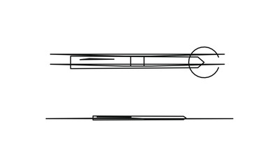 Aircraft Outline Vector unique Pack – 2 Editable Airplane Silhouette Illustrations
