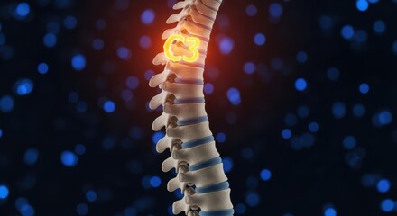 Spinal Cord Injury and Neurological Damage Illustration