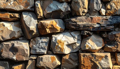 Close-up stone wall texture
