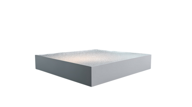 Minimalist Display Platform: A modern, geometric podium, bathed in soft light. It is a study in simplicity, elegance, and understated design, emphasizing clean lines and a seamless surface. - Powered by Adobe