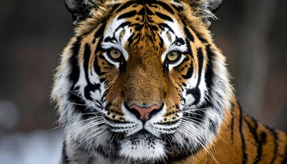 Close-up tiger portrait