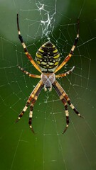 Close-up of spider on web