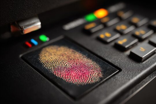 Fingerprint scanner with digital security authentication system - Powered by Adobe