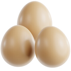 High quality illustration of Three Egg in an agricultural, symbolizing farming, sustainability, and the importance of food production.