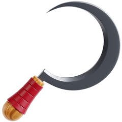 High quality illustration of Farm Sickle in an agricultural, symbolizing farming, sustainability, and the importance of food production.