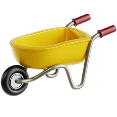 High quality illustration of Wheelbarrow in an agricultural, symbolizing farming, sustainability, and the importance of food production.