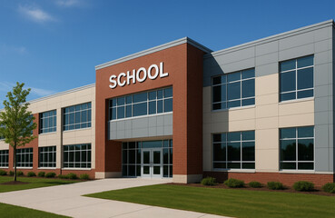 modern office building with windows