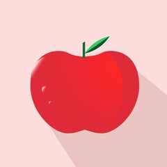 vector illustration of an apple