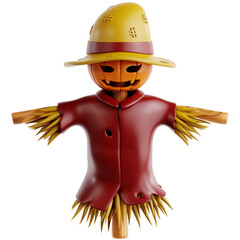High quality illustration of Scarecrow in an agricultural, symbolizing farming, sustainability, and the importance of food production.