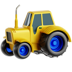 High quality illustration of Tractor in an agricultural, symbolizing farming, sustainability, and the importance of food production.