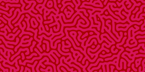 Vector pattern with seamless pink and white stripes, hearts, and geometric art for textile fabric or vintage paper design. Abstract Turing pattern background. hexagonal swirl pattern. zigzag, 