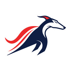 Swift Greyhound Mascot Logo Aerodynamic Head Racing Design
