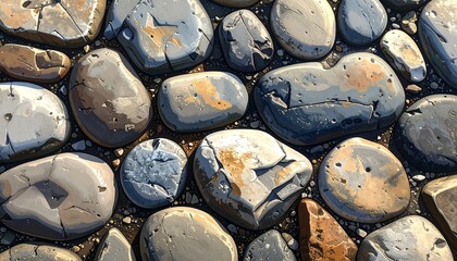 Close-up view of colorful stones (1)