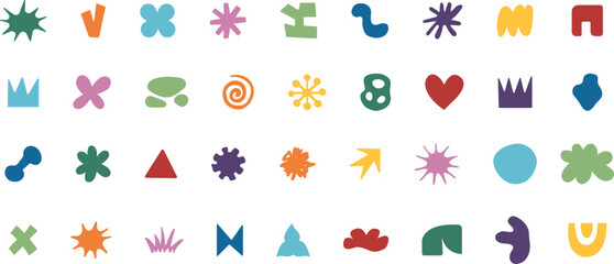 This collection features modern and abstract vector designs, perfect for your creative projects. They can be used for things like logos, packaging, and branding.