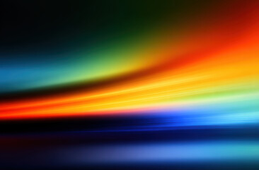 Obraz premium Vibrant abstract background with dynamic blend of rainbow colors creating sense of motion and energy