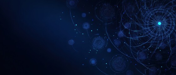 Abstract digital artwork of intricate, glowing structures