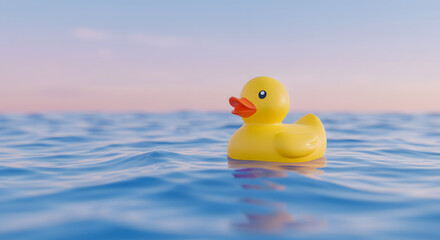 Creative minimalism with duck and lines