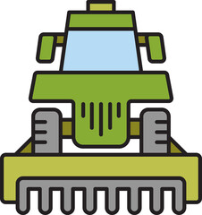 silage cutter farming equipment icon
