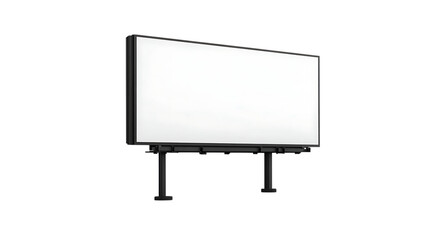 Obraz premium Blank billboard against a dark background