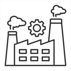Manufacturing Outline Icon