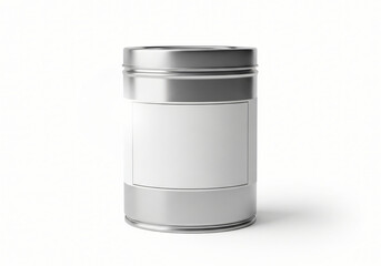 Metal Tin Can isolated on white 