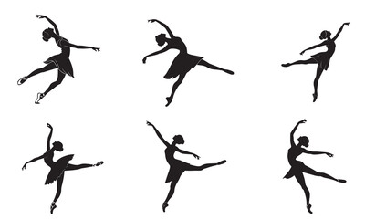 Elegant Ballerina Dance Silhouette