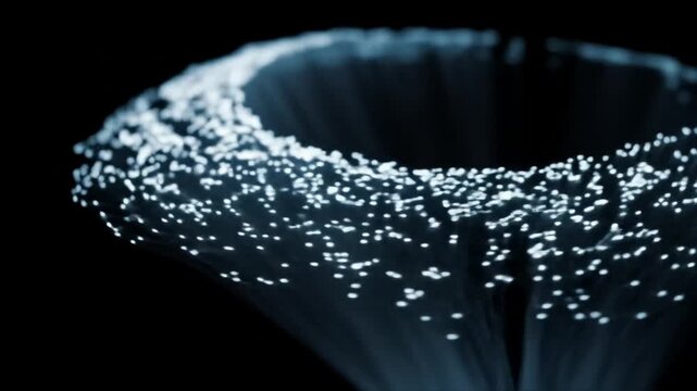 Fiber optics close up