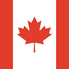 Canada flag vector illustration