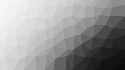 A mesmerizing grayscale geometric pattern unfolds in a digitally crafted display, showcasing intricate triangles and polygons.