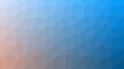 Geometric abstract art featuring a subtle blend of blue and orange hues creates an alluring, minimalist mosaic of geometric shapes, presenting a compelling design for modern projects.