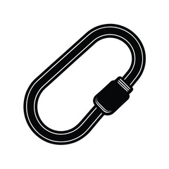 Zoo Keeper element isolated carabiner on white background