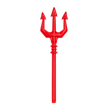 Halloween Evil Fork, Scary Demon Trident Vector Illustration